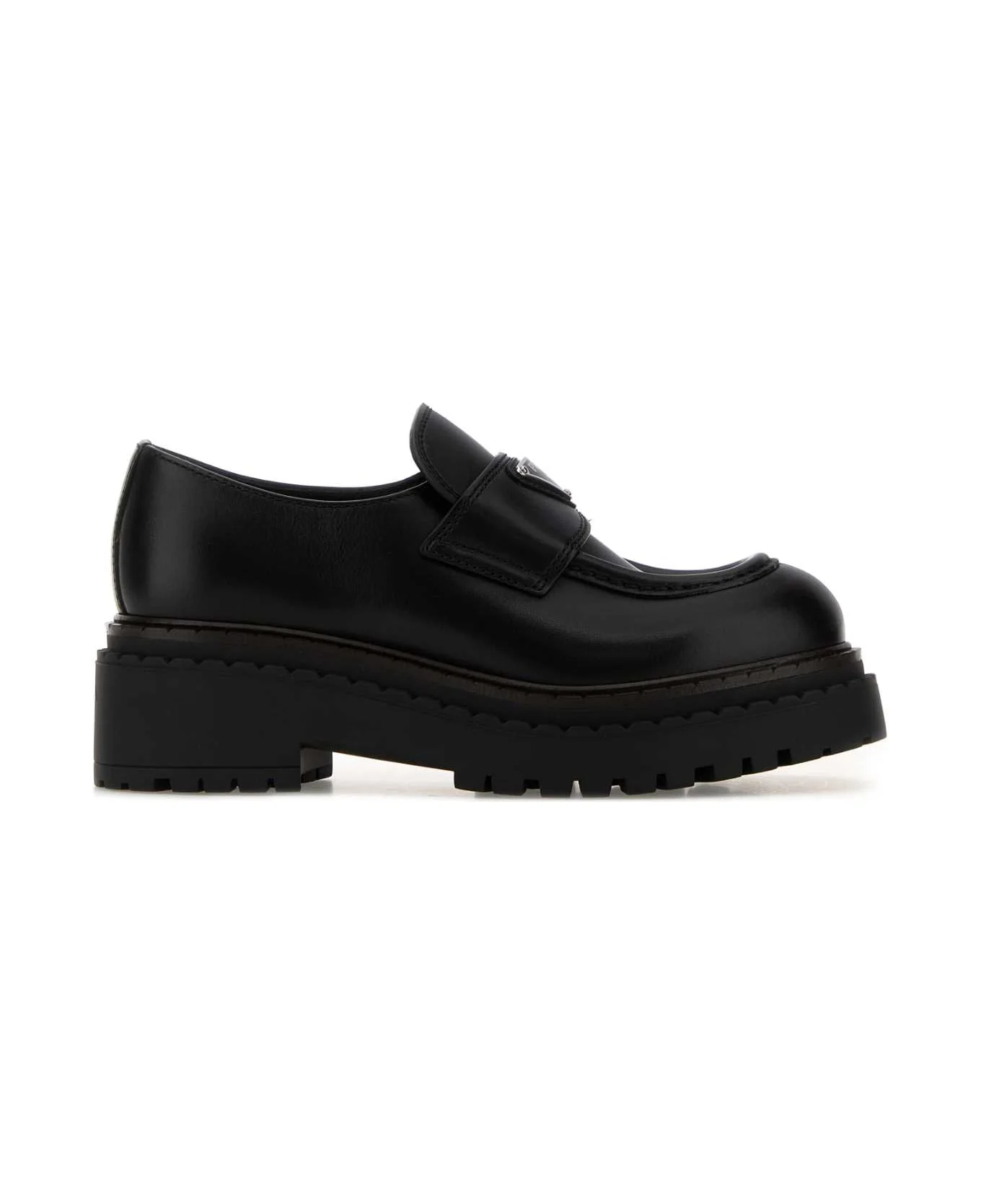 Black Leather Loafers - 1