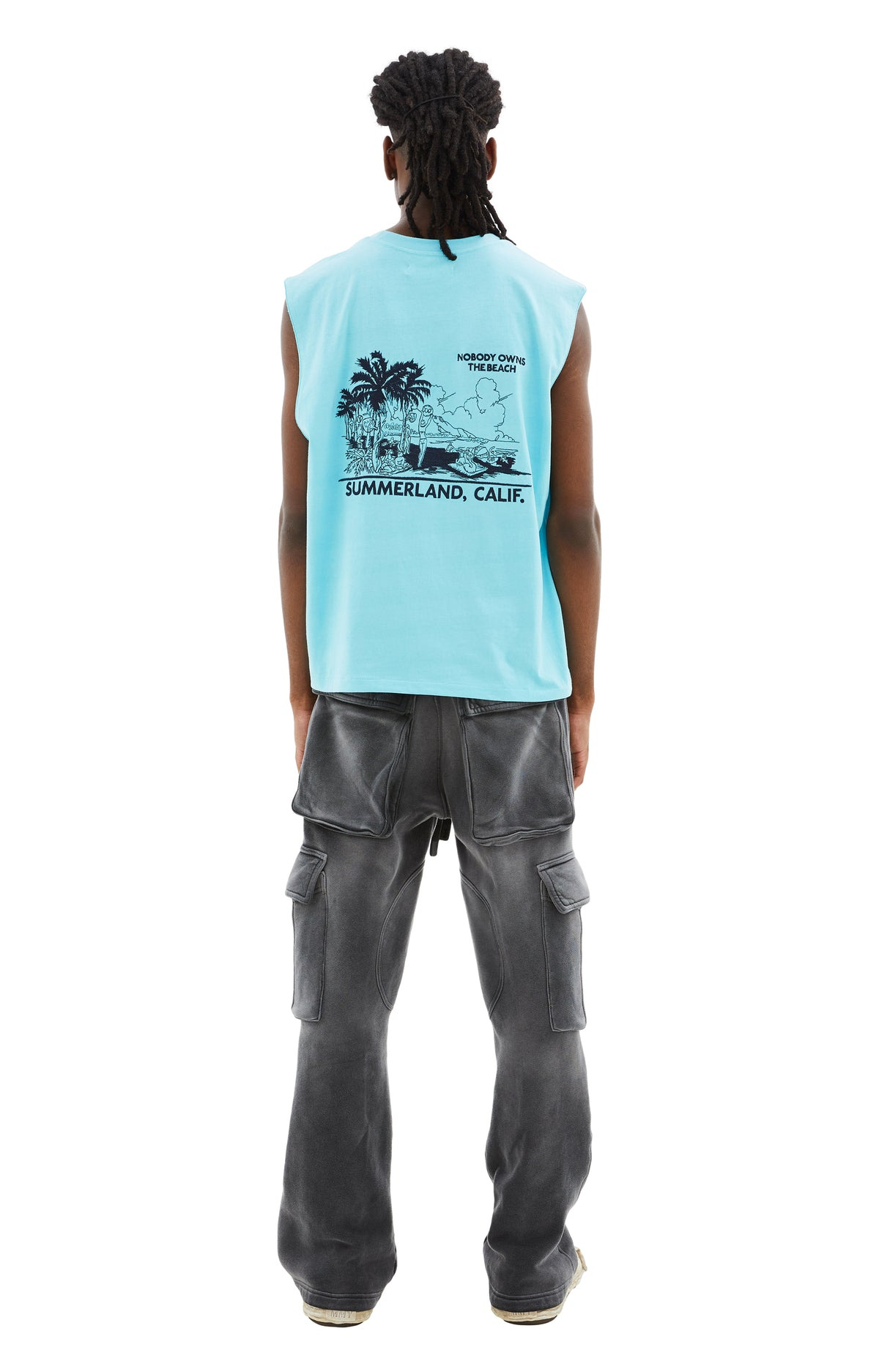 LANDSCAPE MUSCLE T-SHIRT (BLUE) - 3