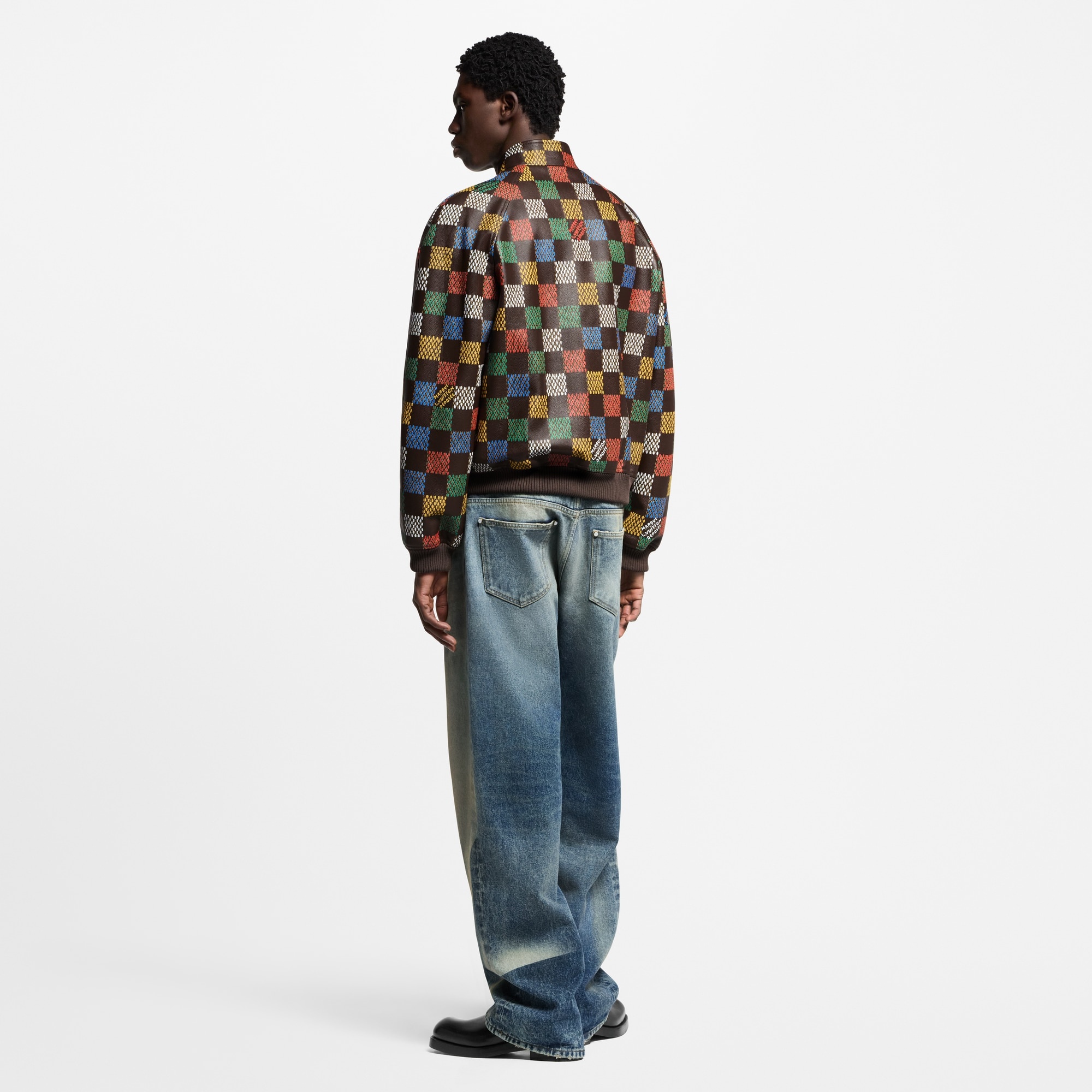 Damier Leather Blouson - 3
