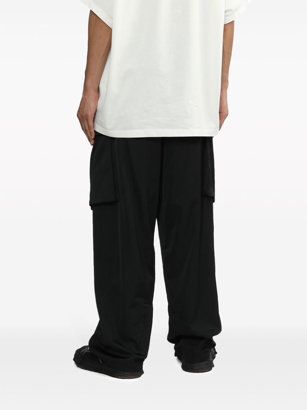 wide-leg cargo trousers - 7