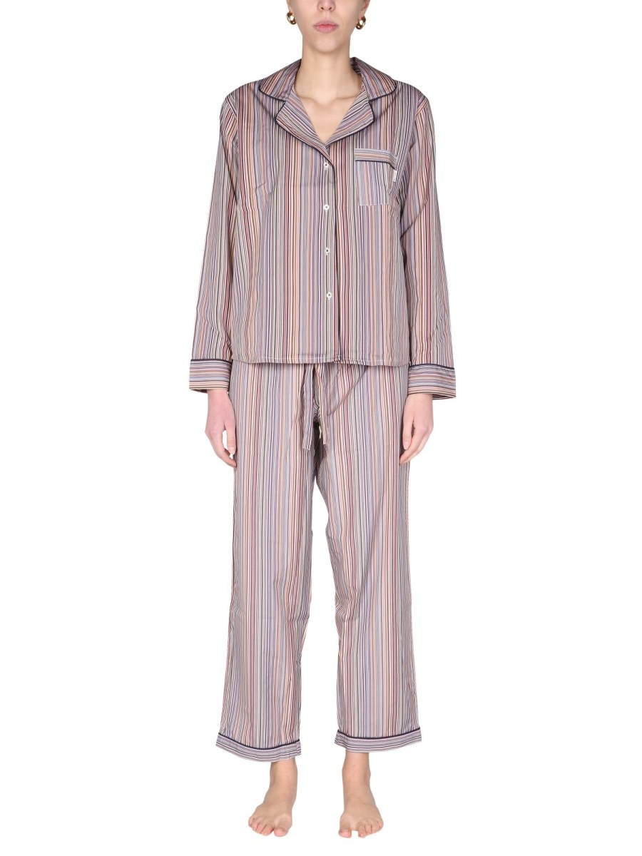 STRIPED PATTERN PAJAMA SET - 1