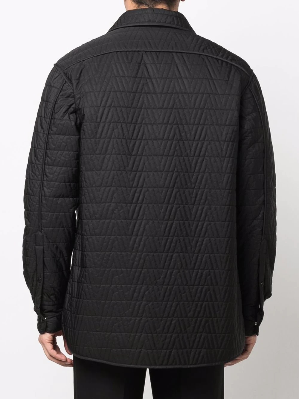 quilted overshirt jacket - 4