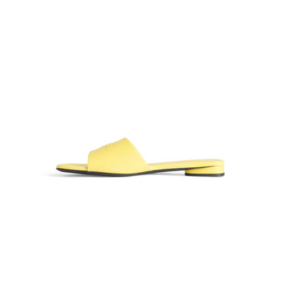 BALENCIAGA Women's Duty Free Flat Sandal  in Yellow outlook