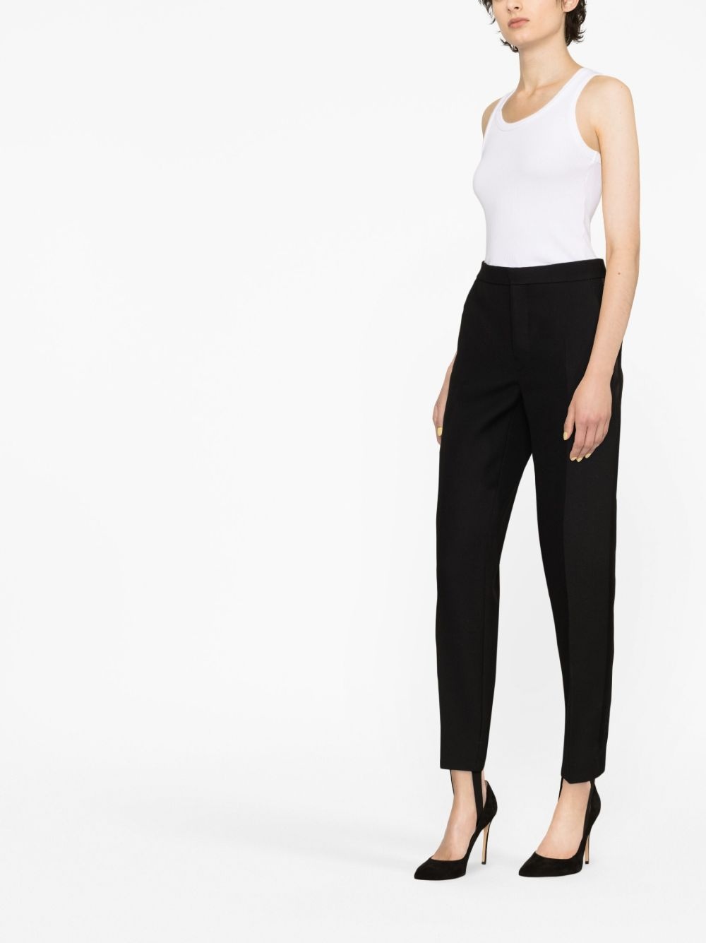 slim-fit stirrup trousers - 3