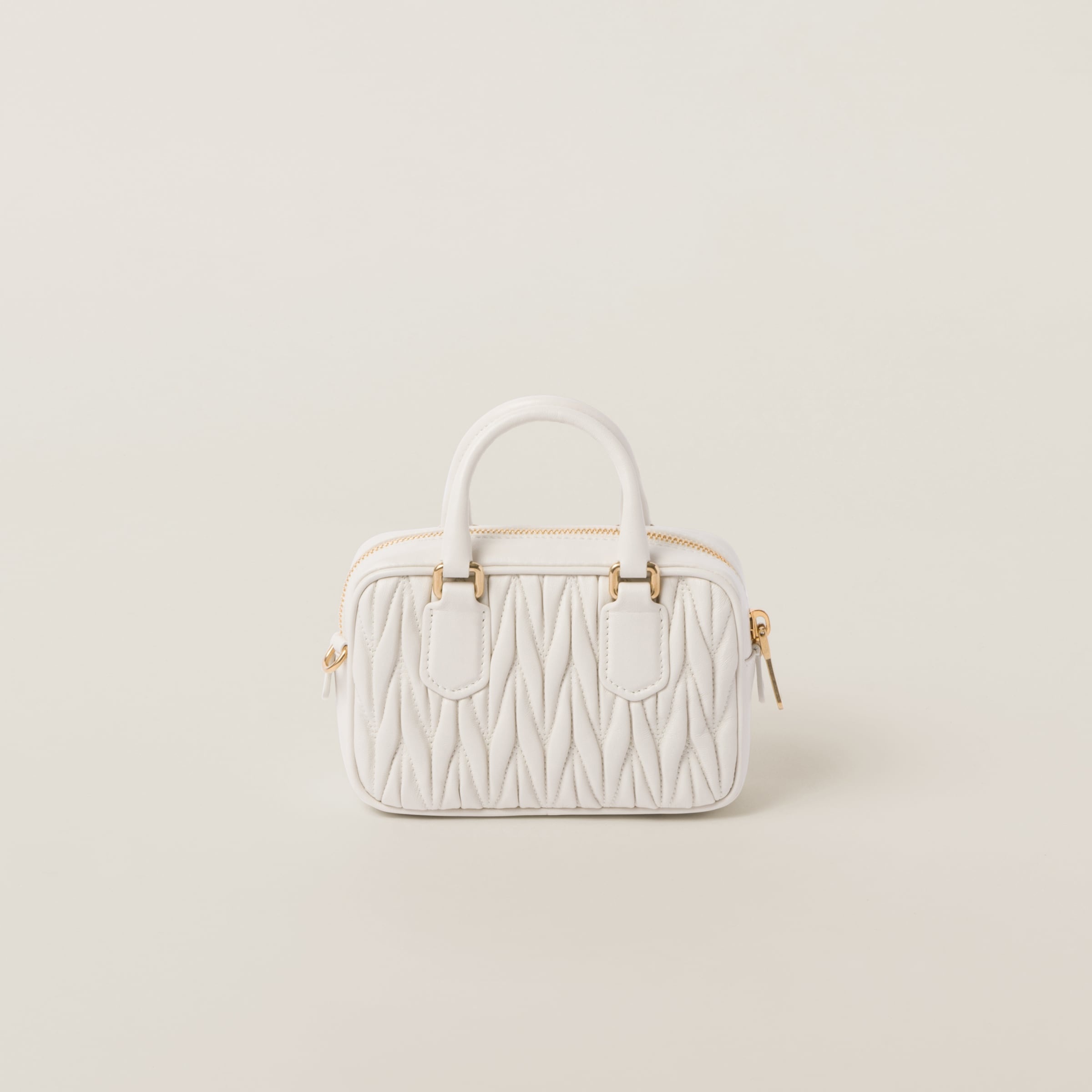Matelassé nappa leather top-handle mini-bag - 4