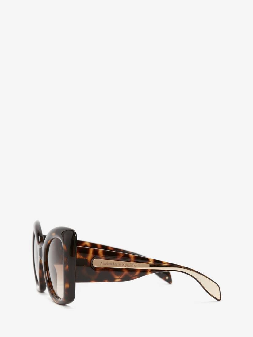 Women's The Curve Butterfly Sunglasses in Havana - 3