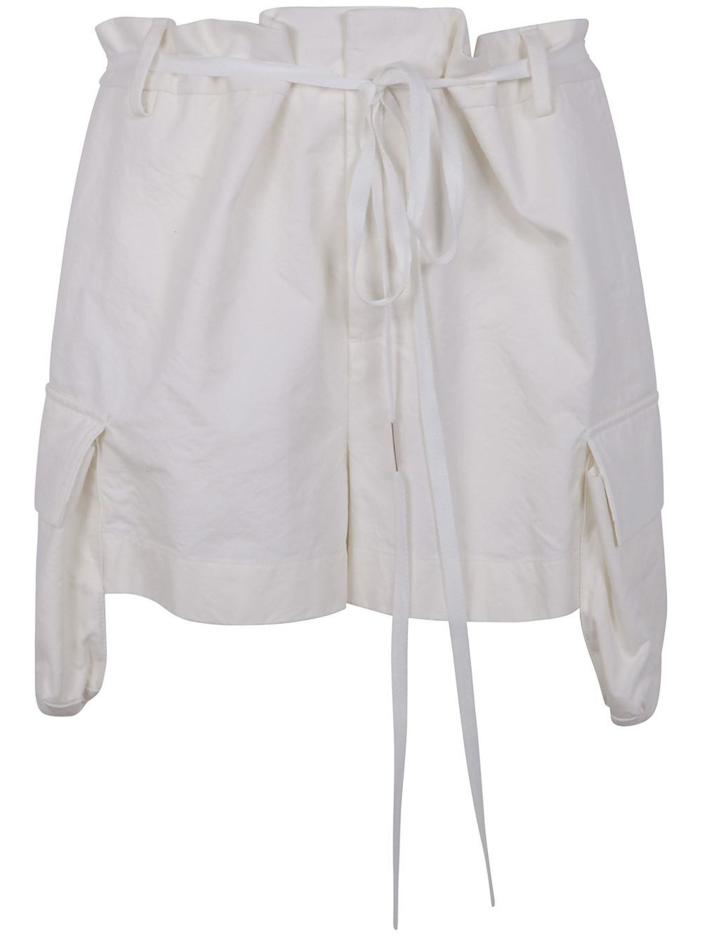 Ann Demeulemeester Women Nadina Cargo Shorts Natural Wash Cotton - 4