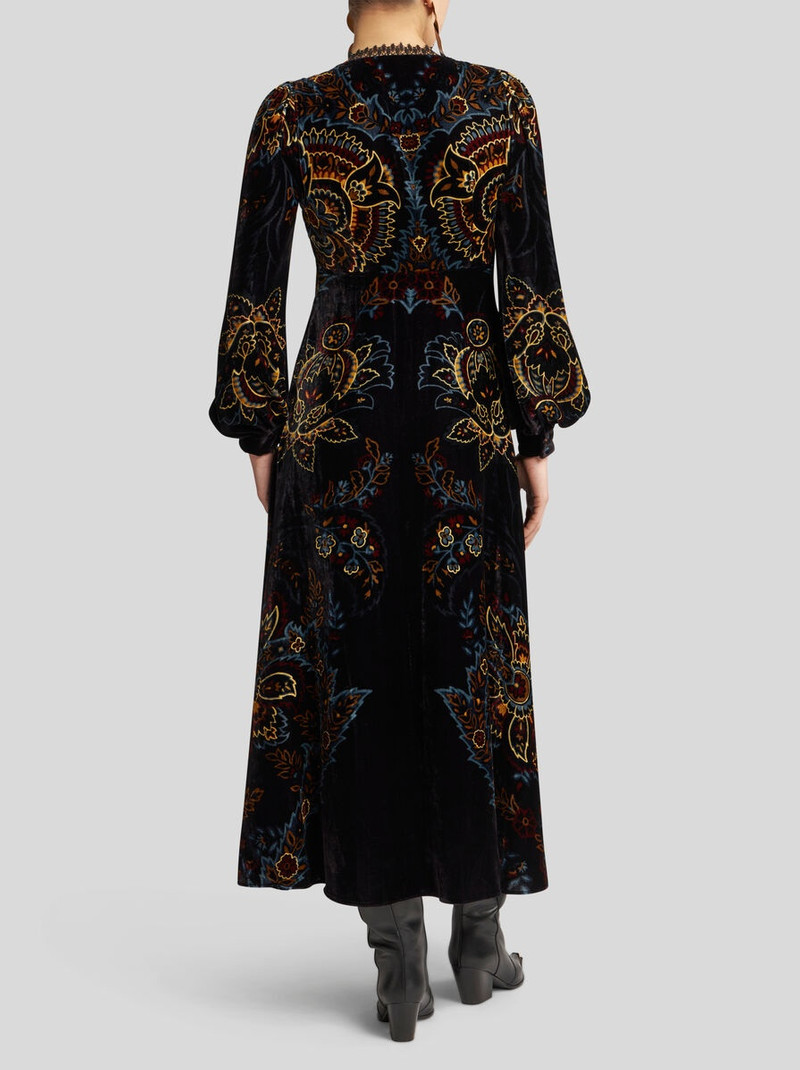 PRINTED VELVET DRESS 4