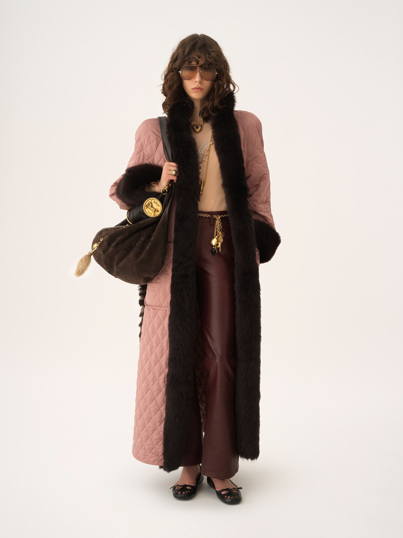 Chloé FLARED PANTS IN LEATHER outlook