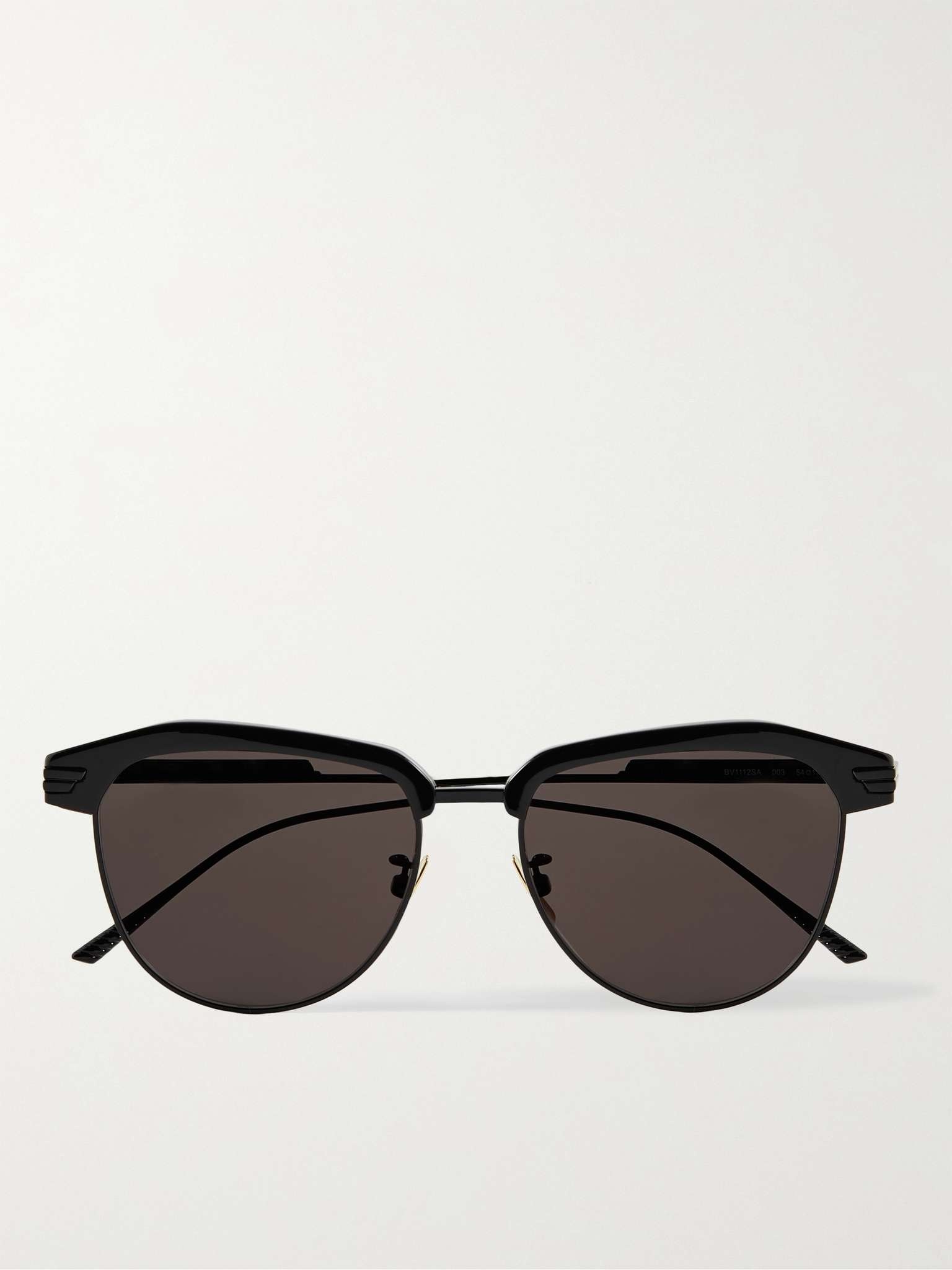 D-Frame Acetate and Metal Sunglasses - 1