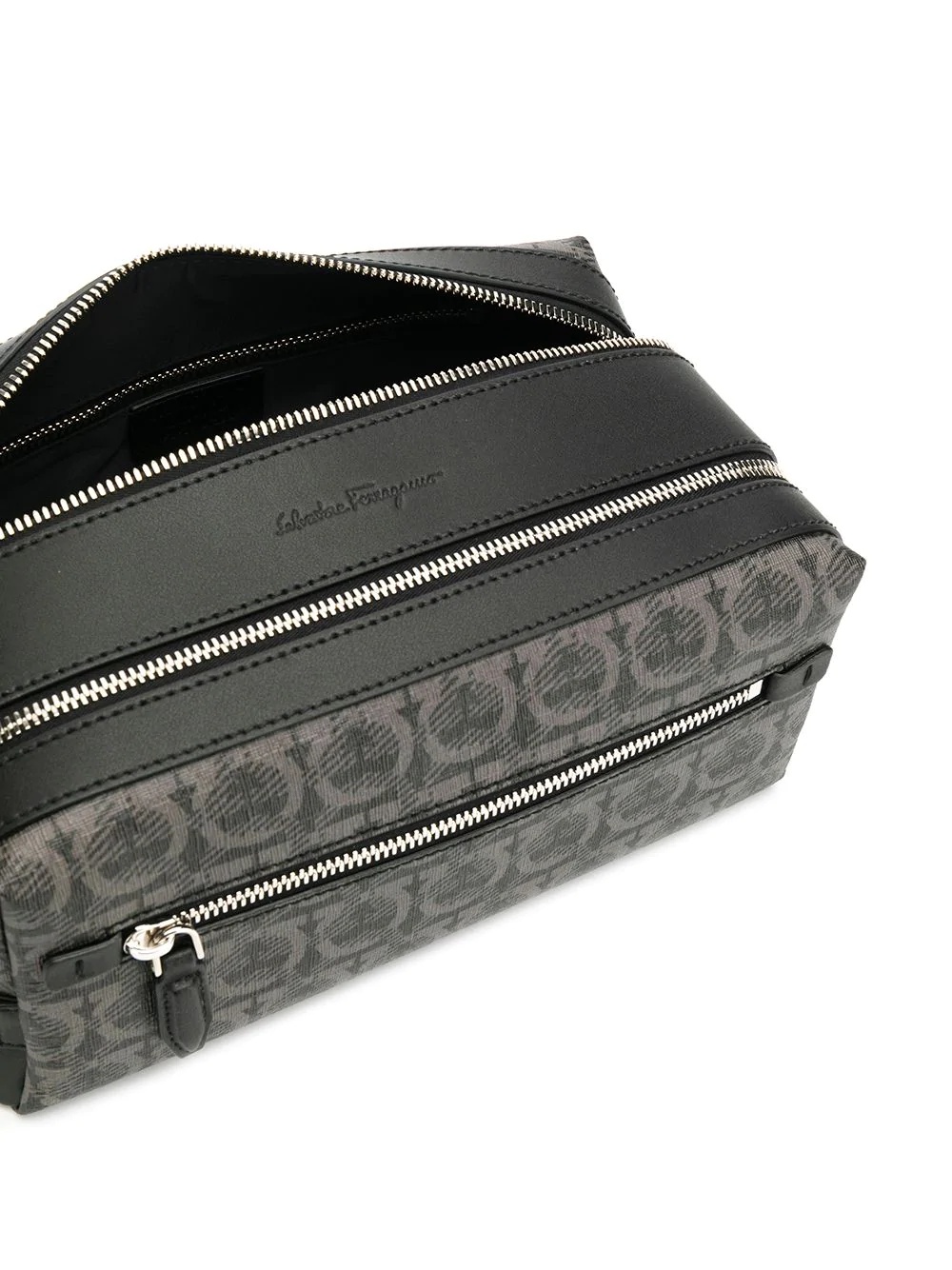 Gancini pattern wash bag - 4