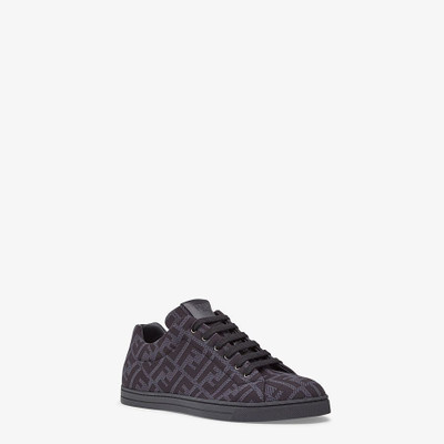 FENDI Gray, tech fabric low-top outlook