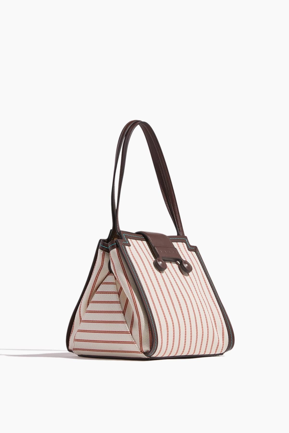 Mini Riviera Bag in Hot Red/Lily White - 5