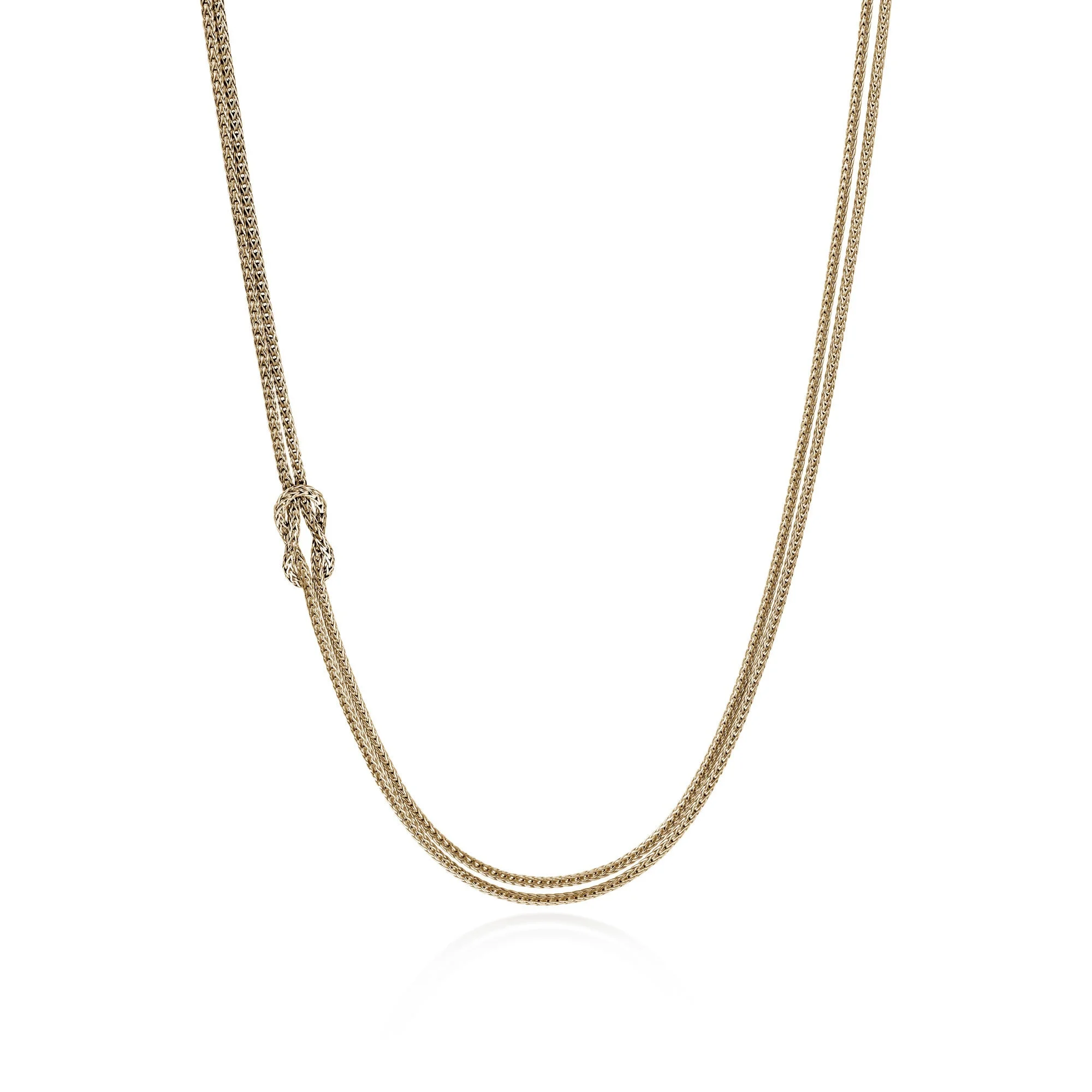 Love Knot Necklace, Gold, 3.6MM - 1
