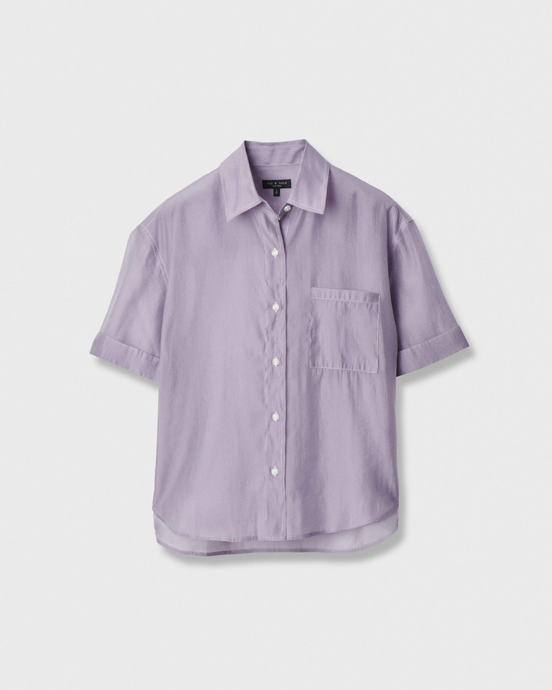 Connie Organza Short-Sleeve Shirt 1
