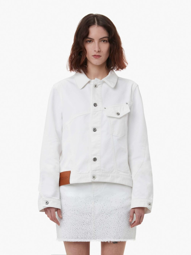 JW Anderson CROPPED TWISTED DENIM JACKET outlook