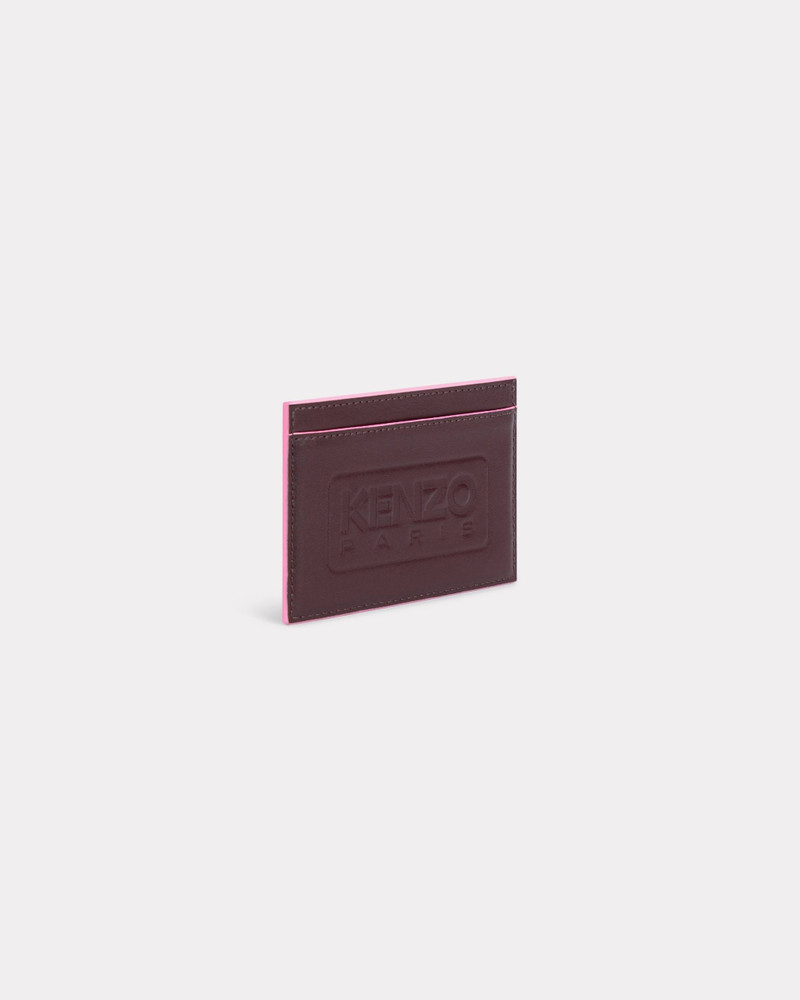 'KENZO Emboss' card holder in leather 1