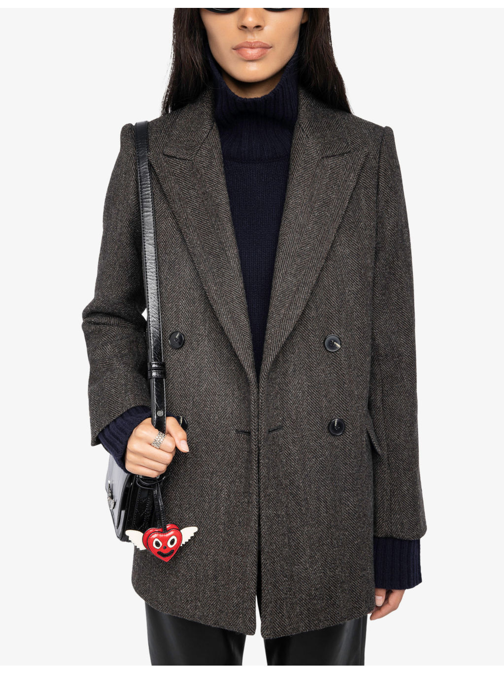 Miew Double-Breasted Wool Blend Coat - 3