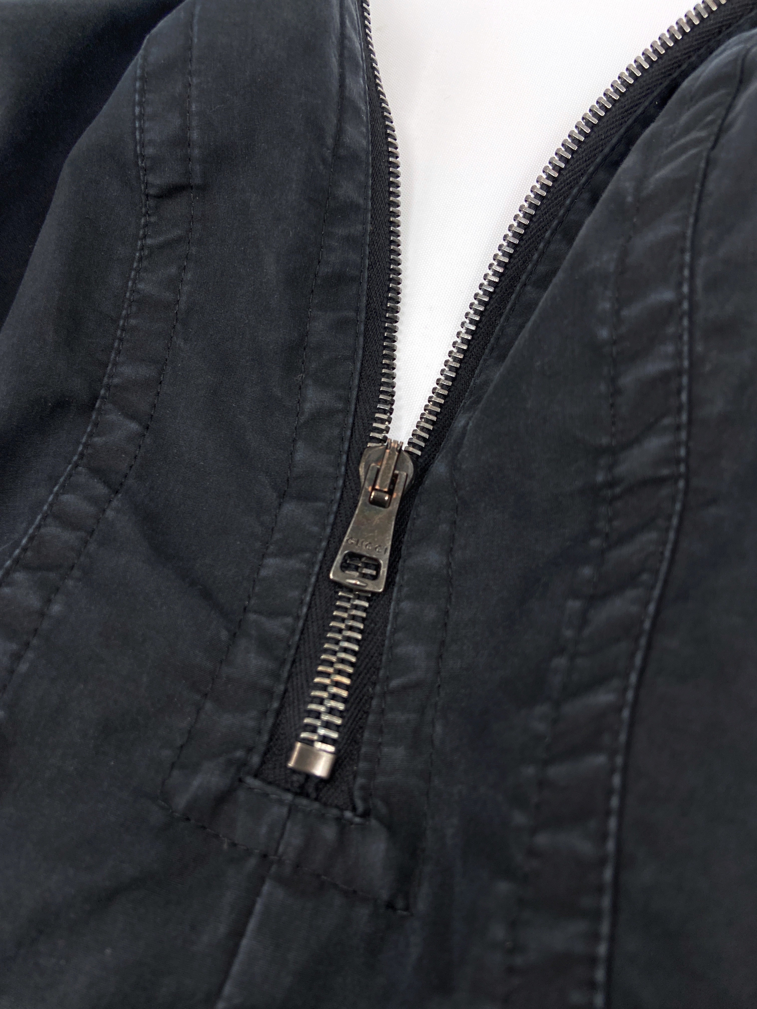 Gucci Spring 2002 Tom Ford Men’s Technical Military N-2B Navy Parka Coat Jacket 48 - 15