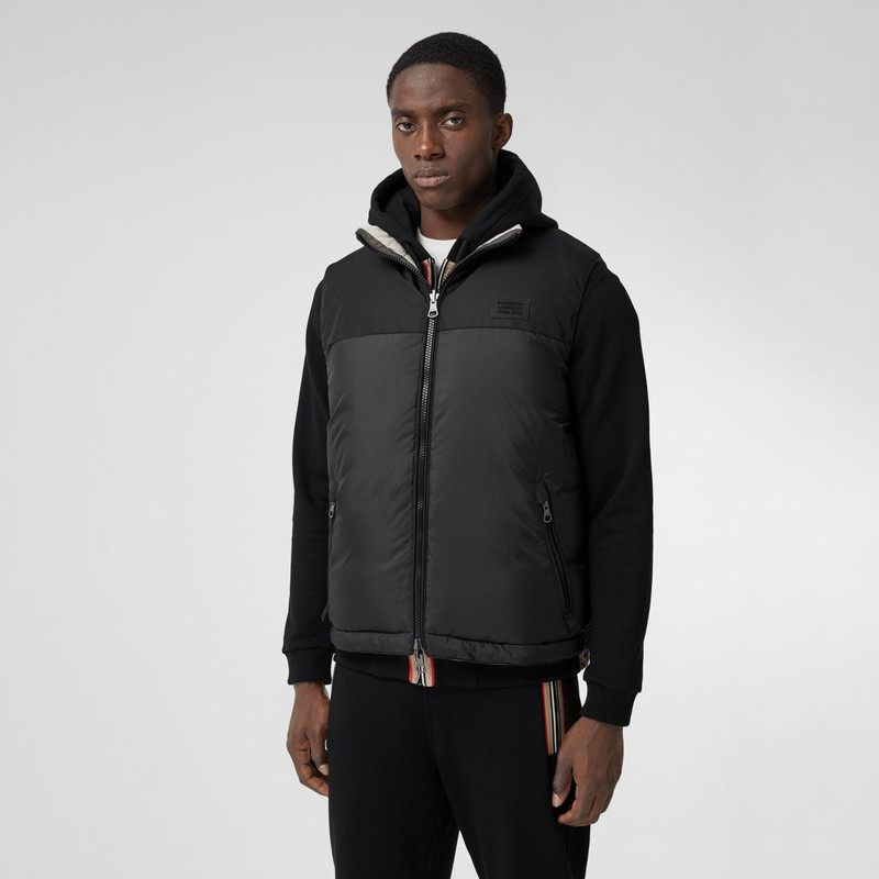 Reversible Check Nylon Puffer Gilet 6