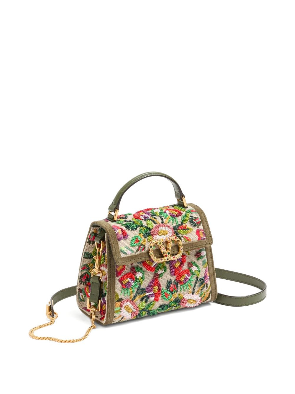 bead-embellished tote bag - 5