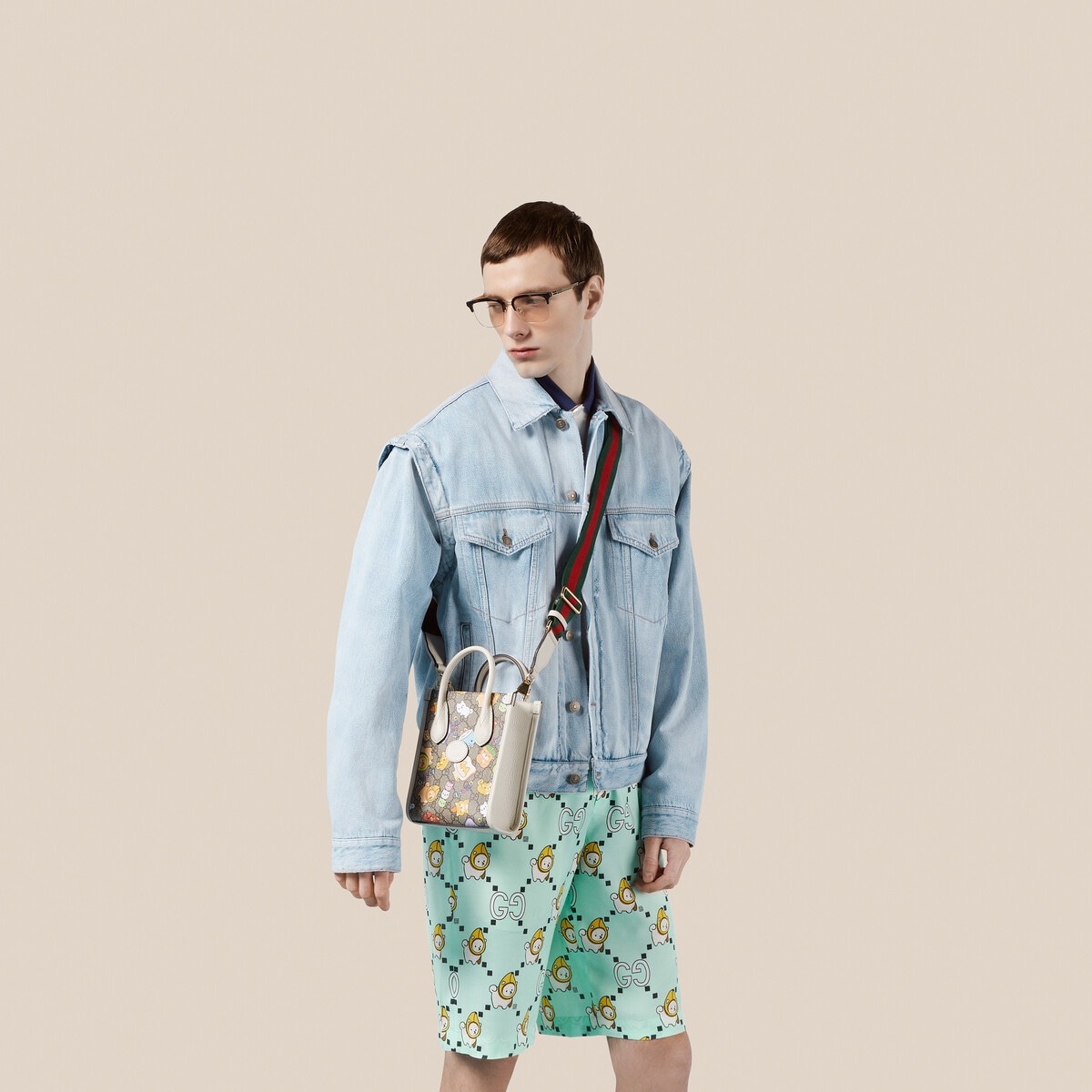Gucci animal print mini tote bag - 4