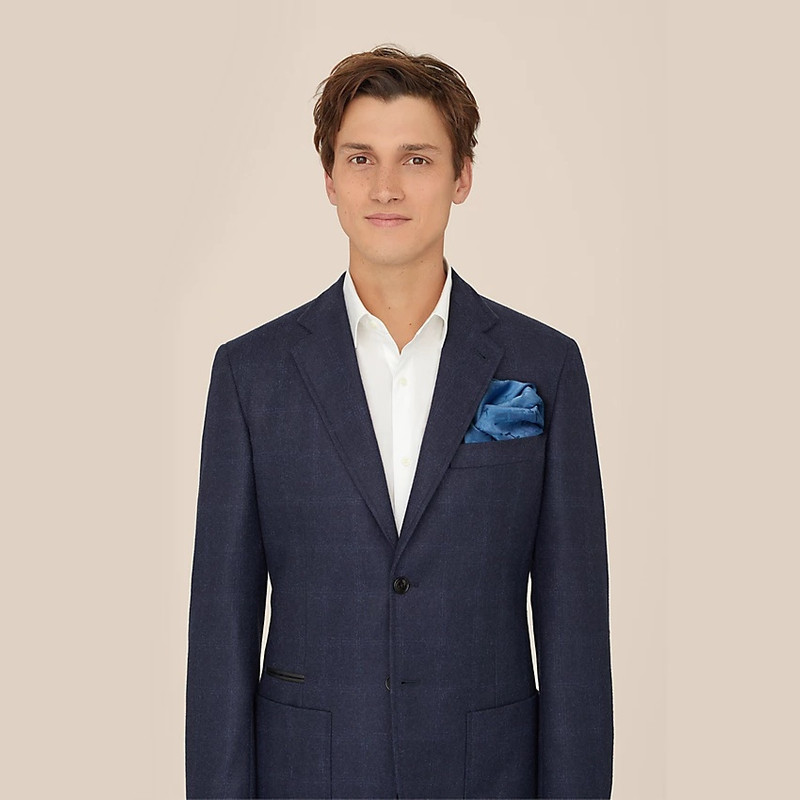 Hermès H Dedale pocket square 45 outlook