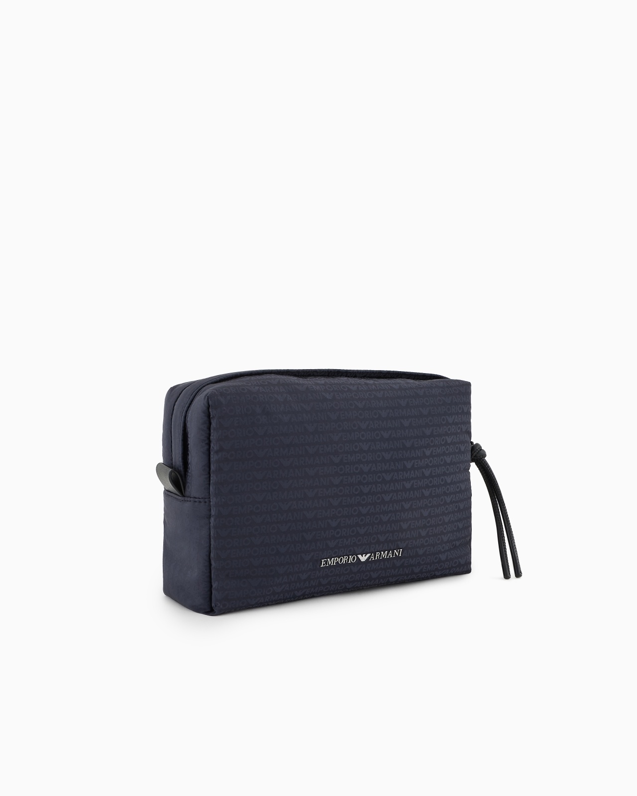NYLON POUCH WITH JACQUARD ALL-OVER LOGO LETTERING - 2