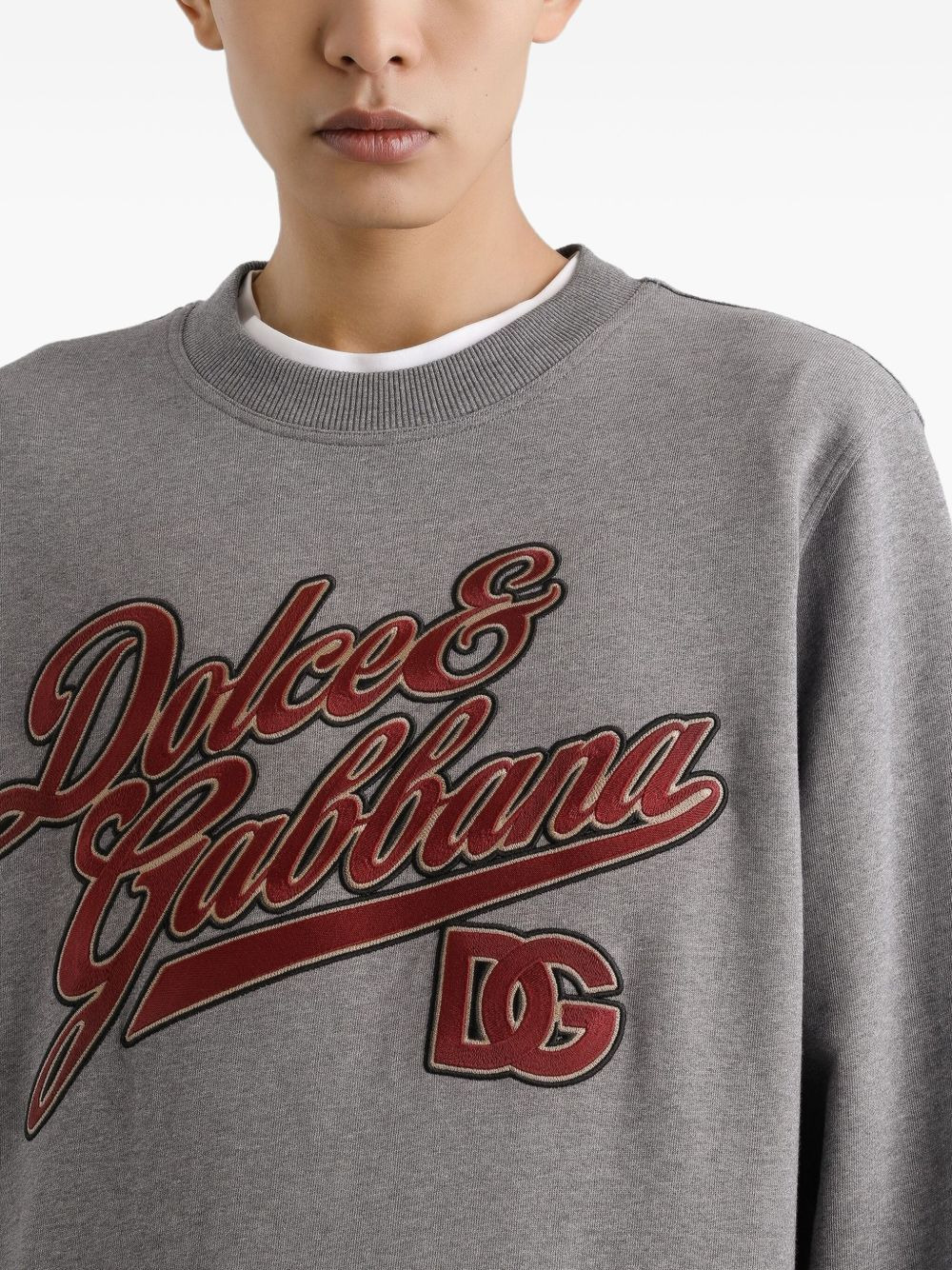 logo-embroidered sweatshirt - 4