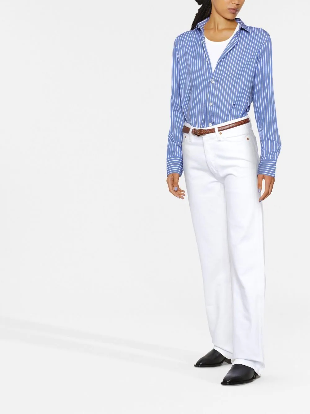 high-waisted flared-leg jeans - 2