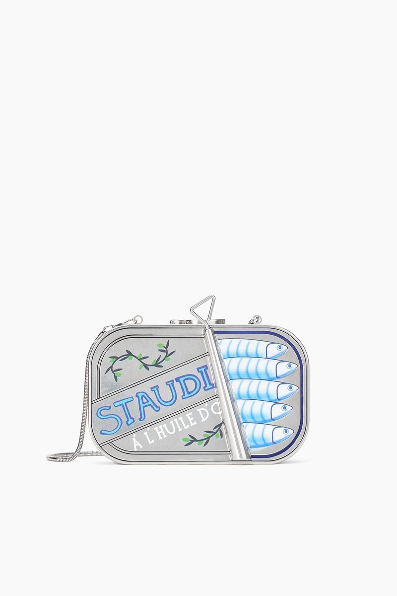 STAUD STAUDINES TIN CLUTCH SILVER MULTI 1