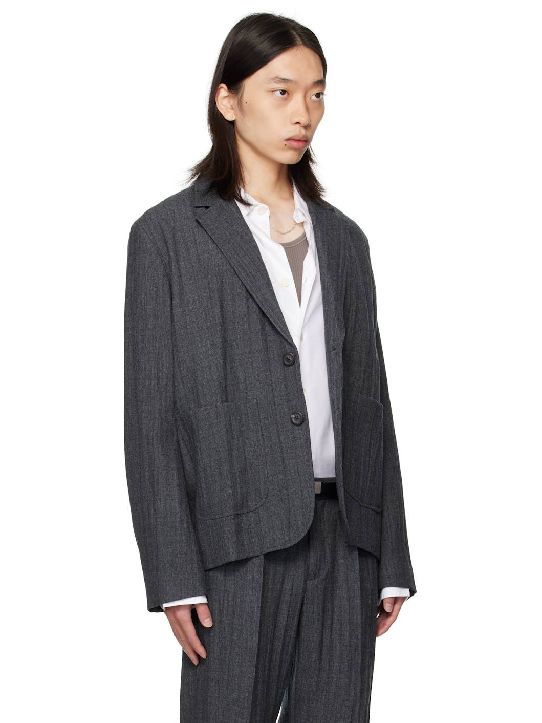 Gray Temp Blazer - 2