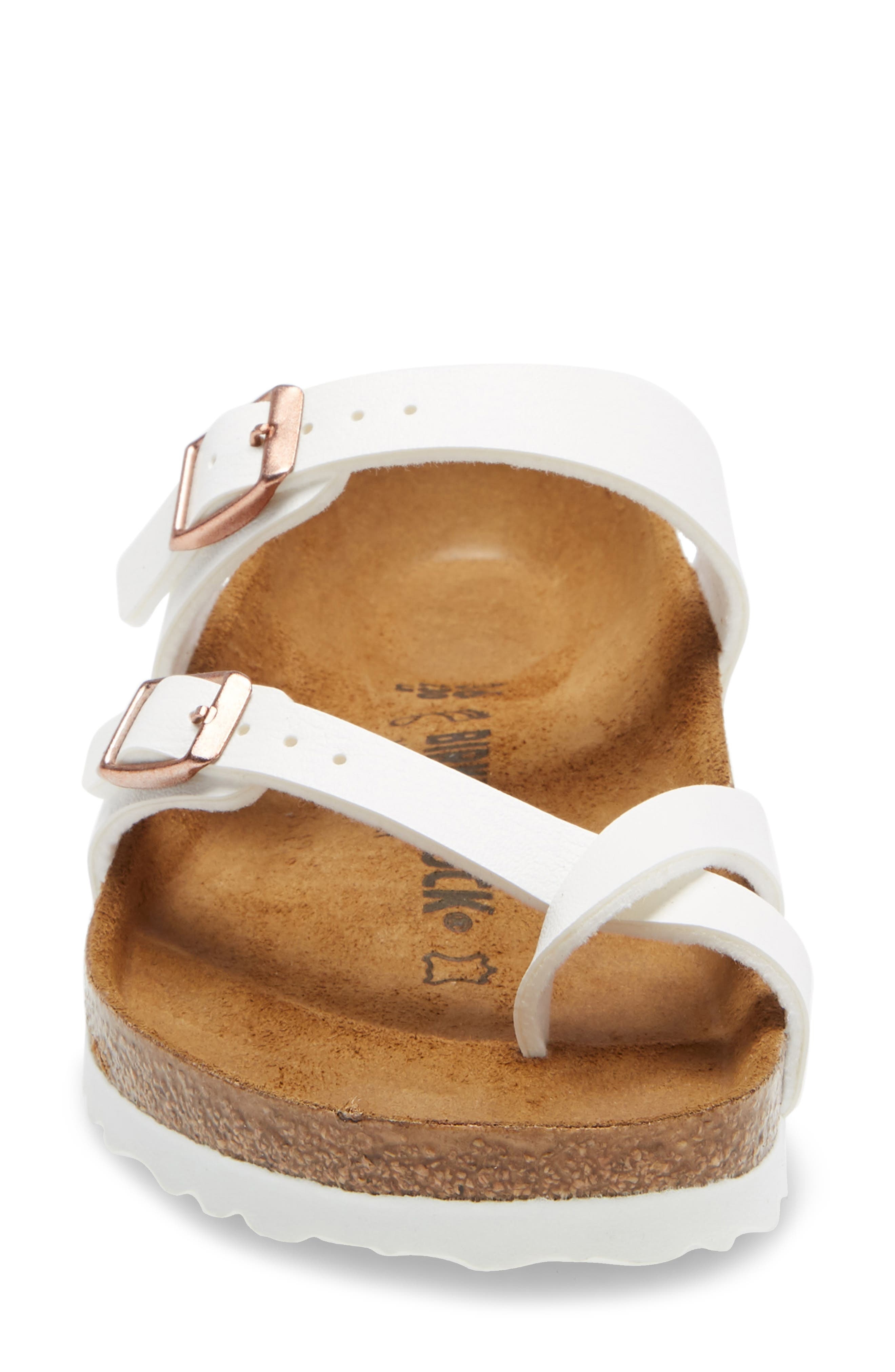 Birkenstock Mayari Birko-Flor Sandal in White/Copper at Nordstrom - 4