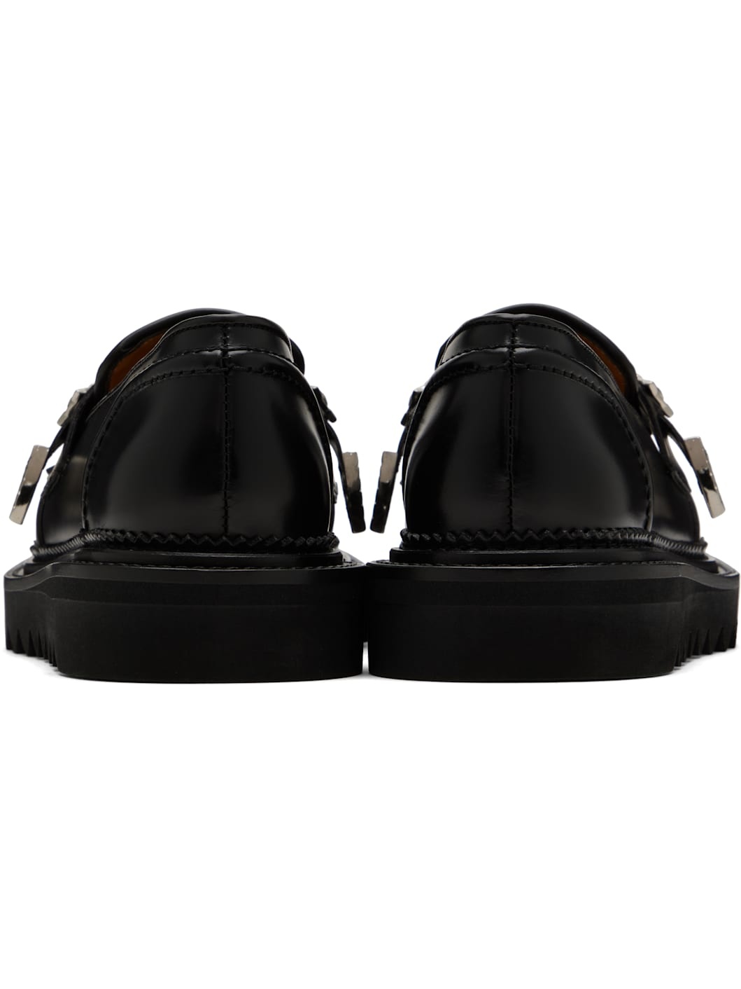 Black Leather Loafers - 2