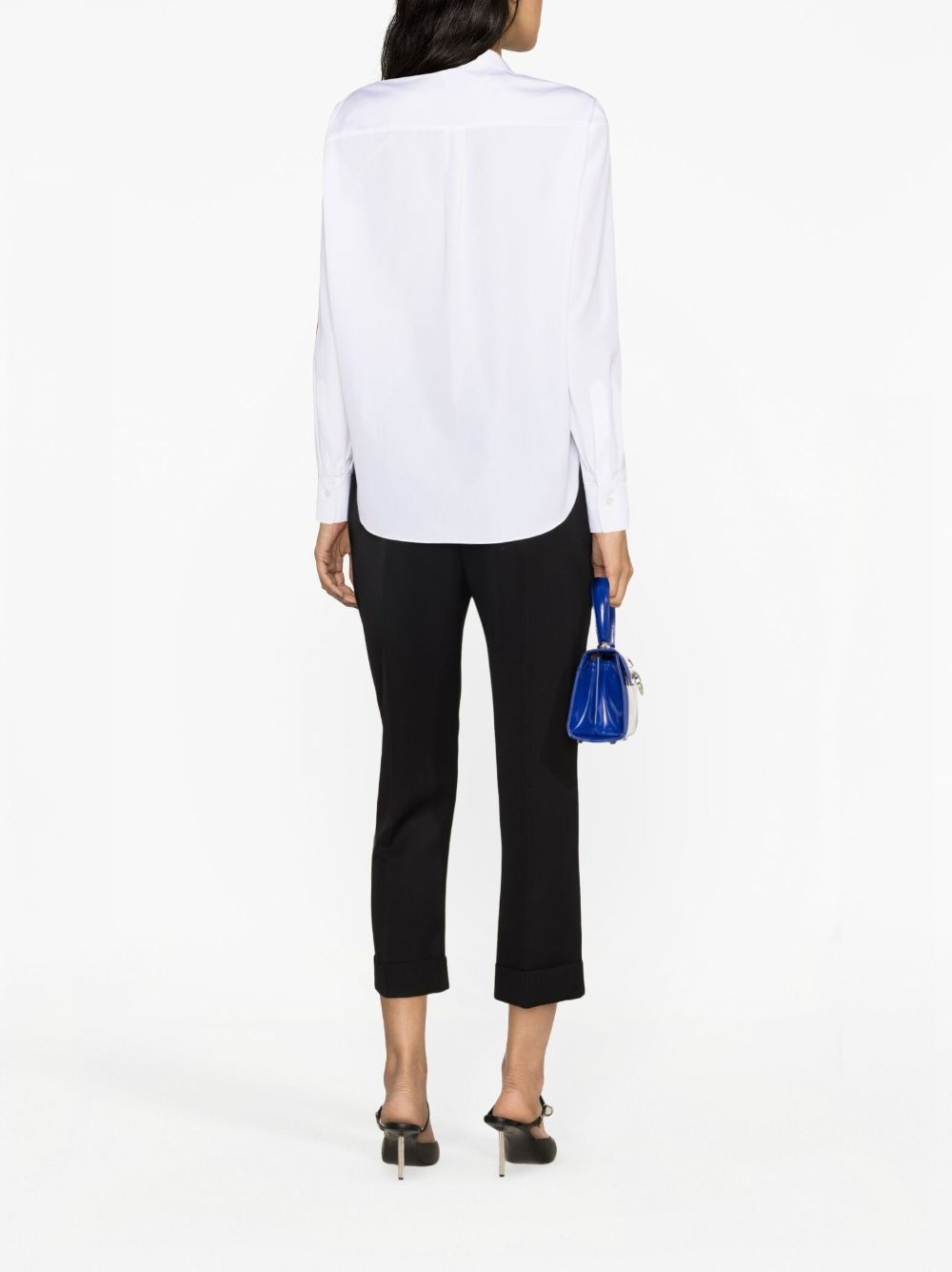 point-collar cotton shirt - 4