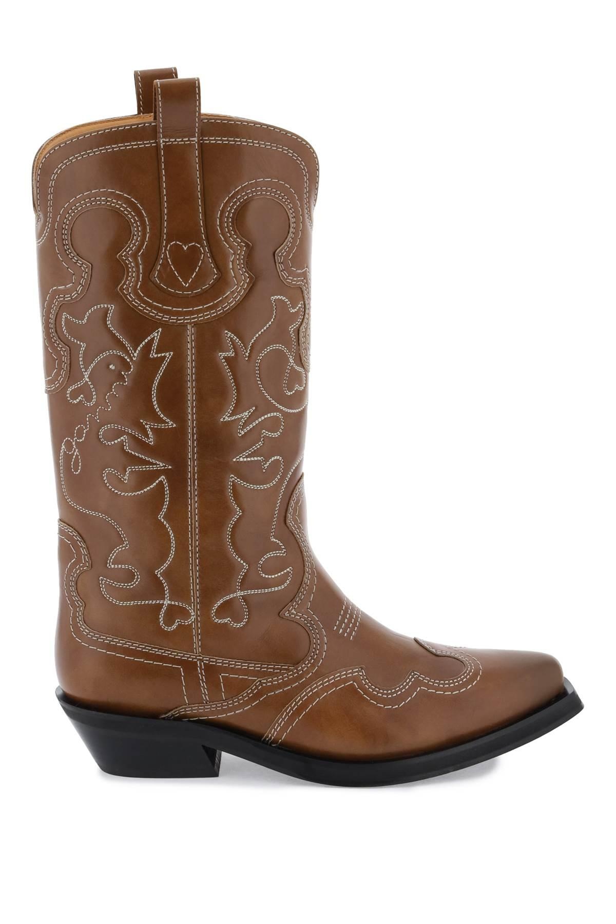 EMBROIDERED WESTERN BOOTS - 1