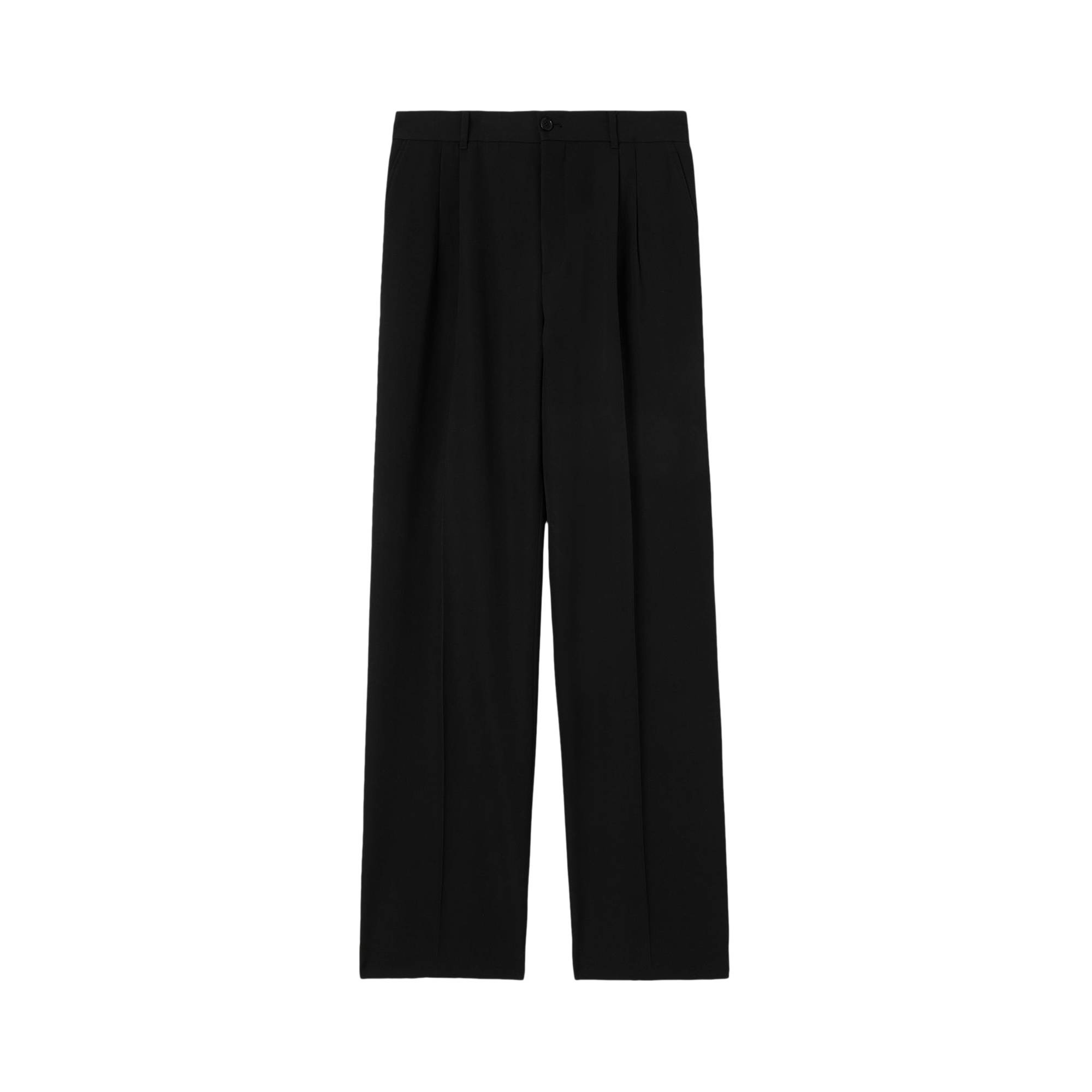 Burberry Wool Twill Tailored Pants 'Black' - 1