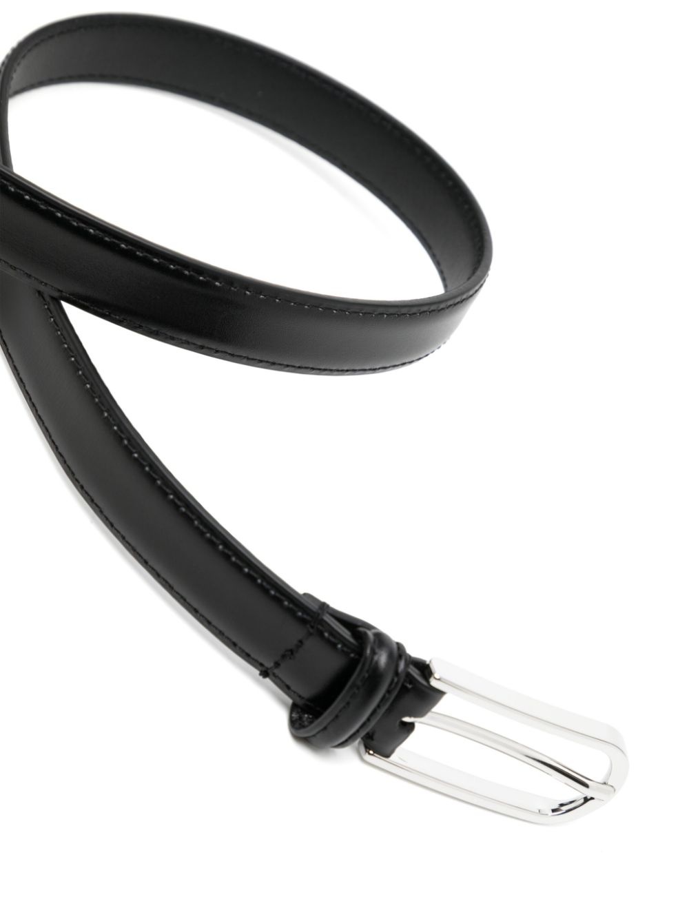 skinny leather belt - 2