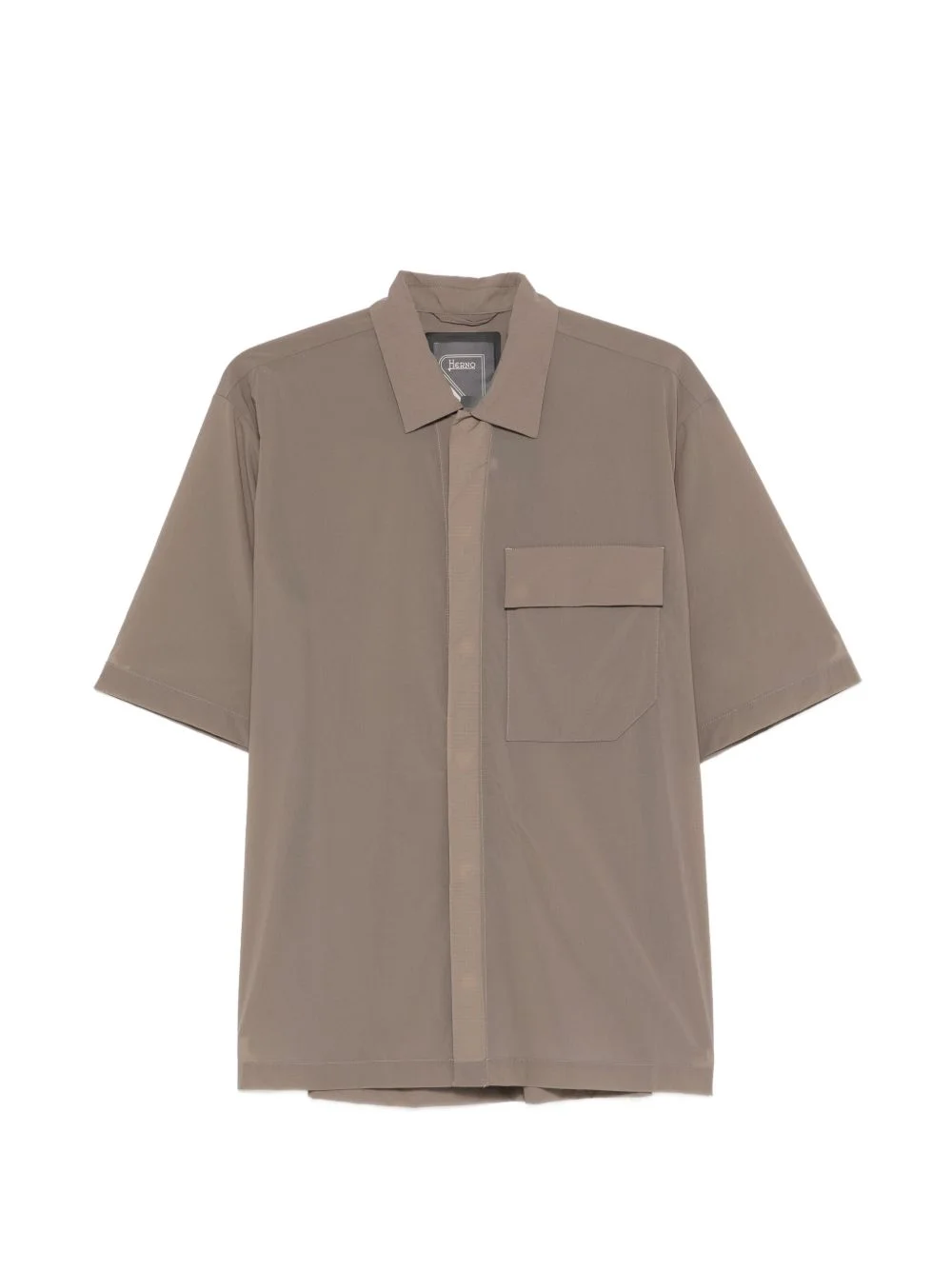 ripstop-pattern shirt - 1