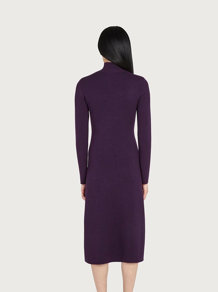 WOOL AND LUREX DRESS - 4