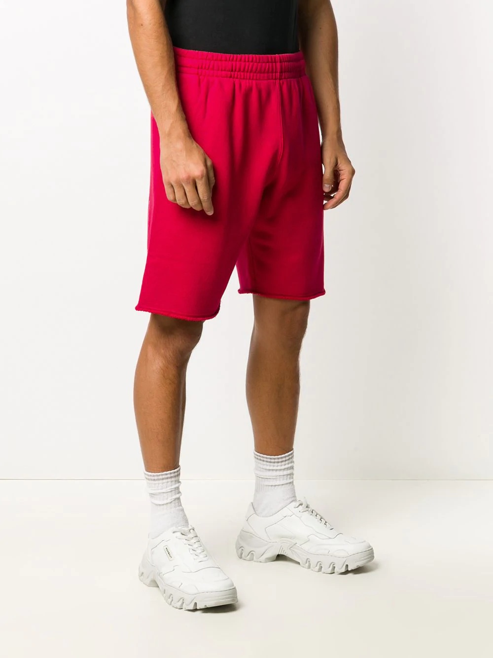 Diagonals cotton track shorts - 3