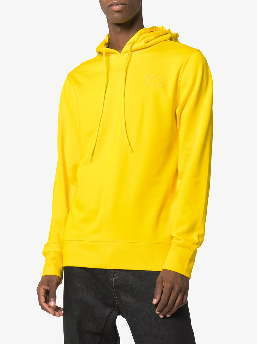 logo-print "Yellow" hoodie - 3
