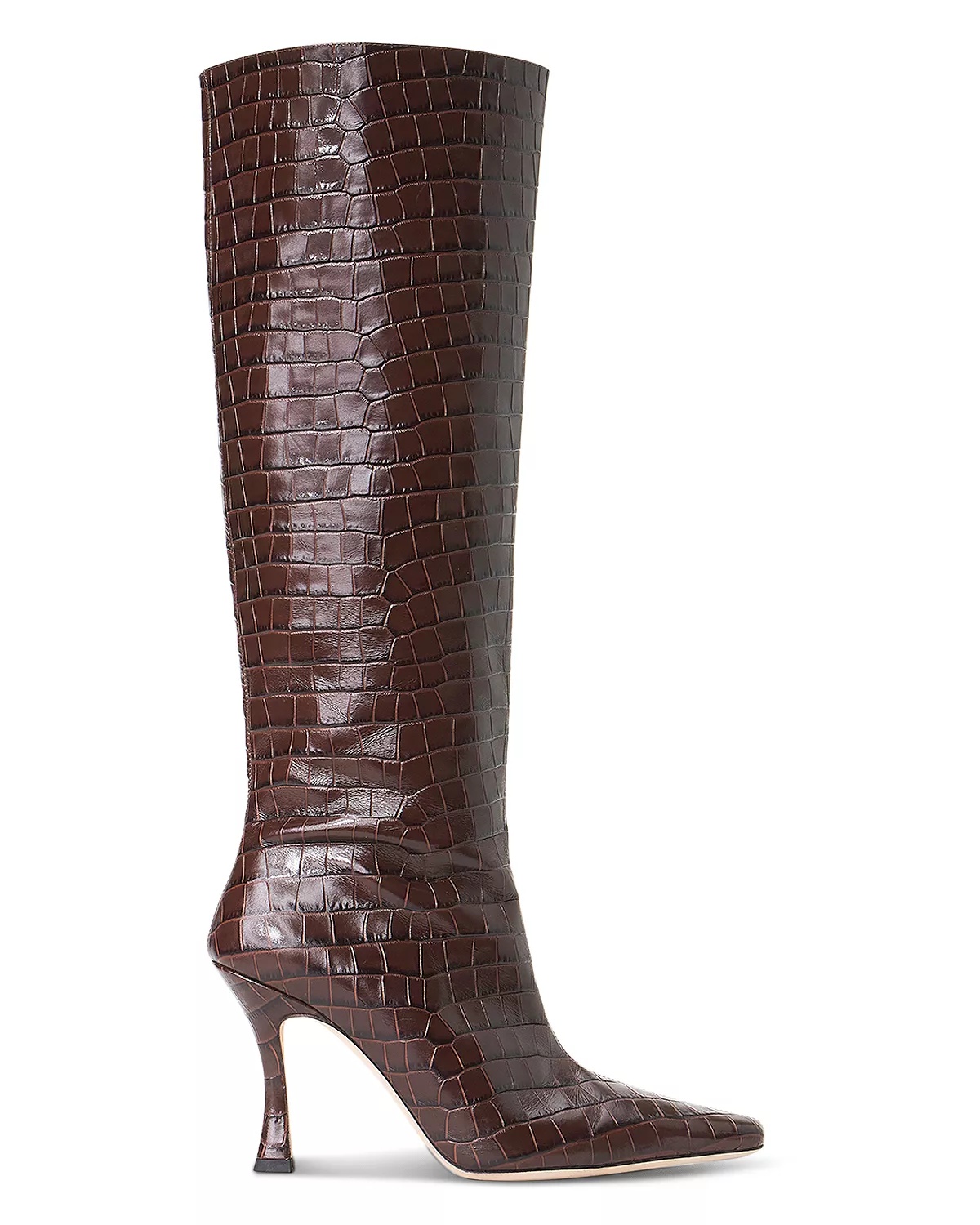 Women's Cami Croc Embossed Knee High Boots - 2