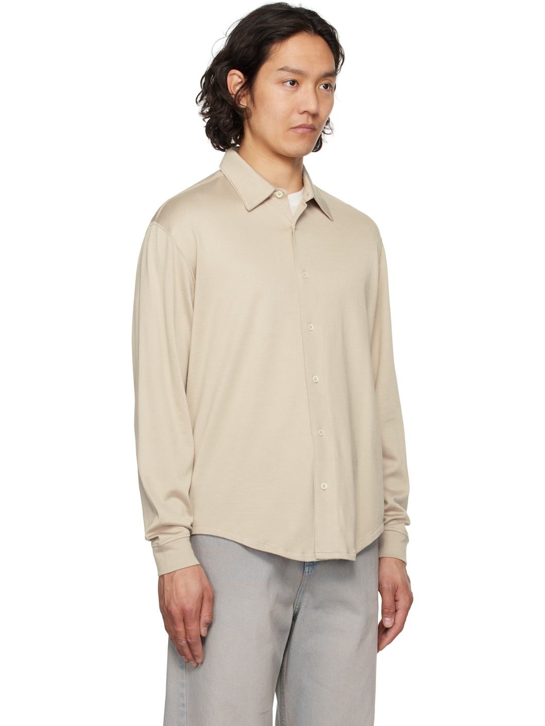 Off-White L/S Jersey Button Down Shirt - 2