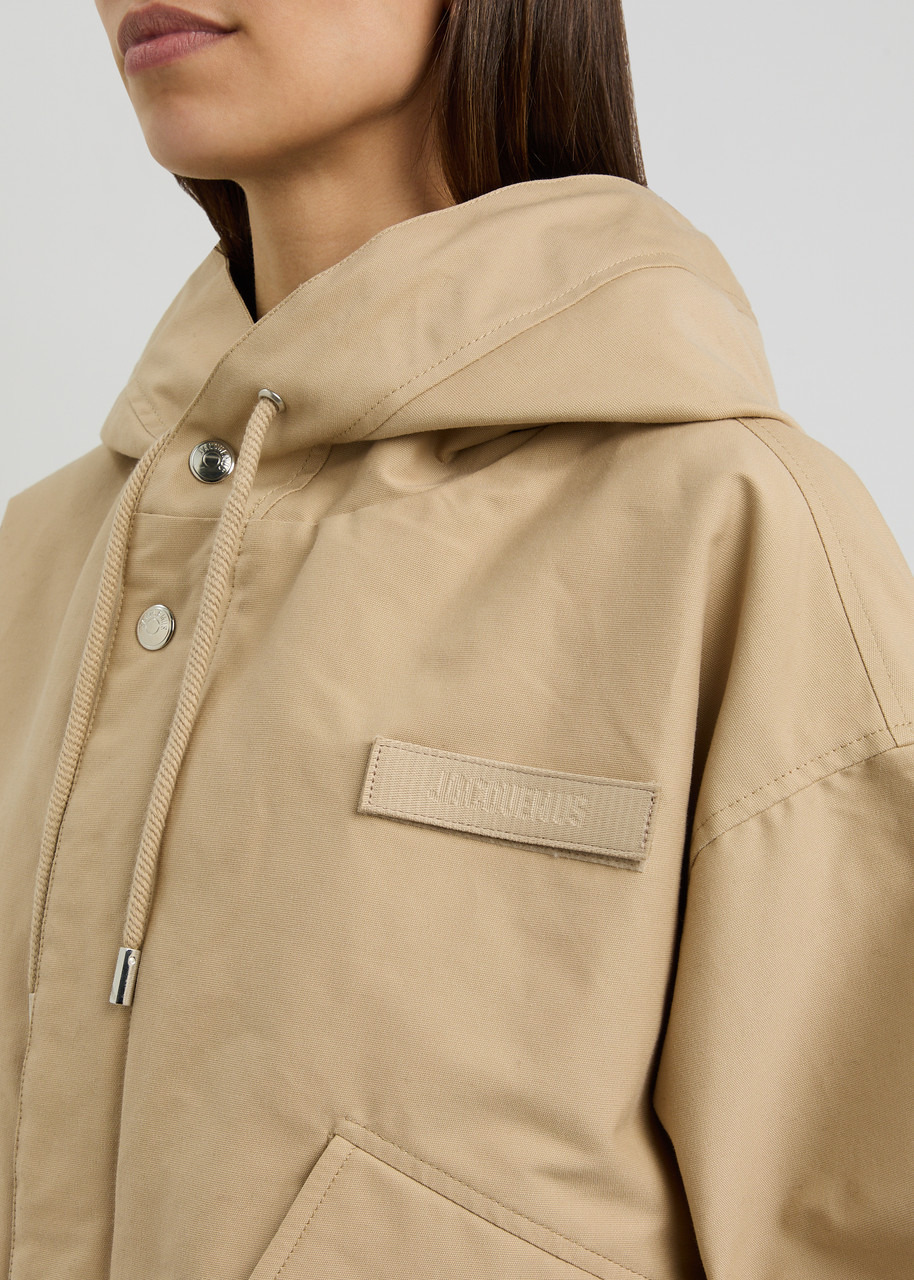 Jacquemus La Parka Courte Caraco Hooded Canvas Jacket - 5