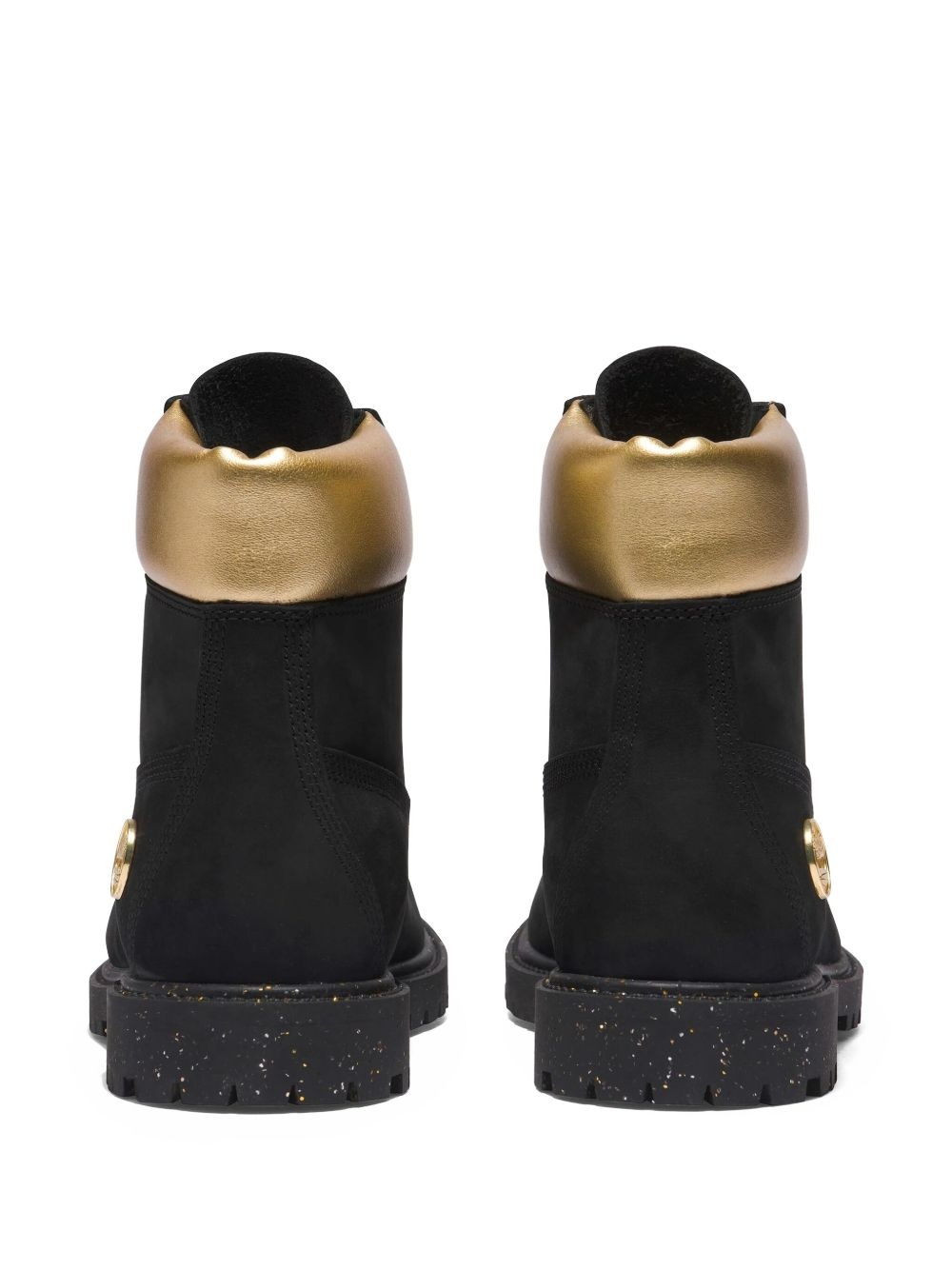6 Inch Premium "Black Nubuck/Gold" boots - 3