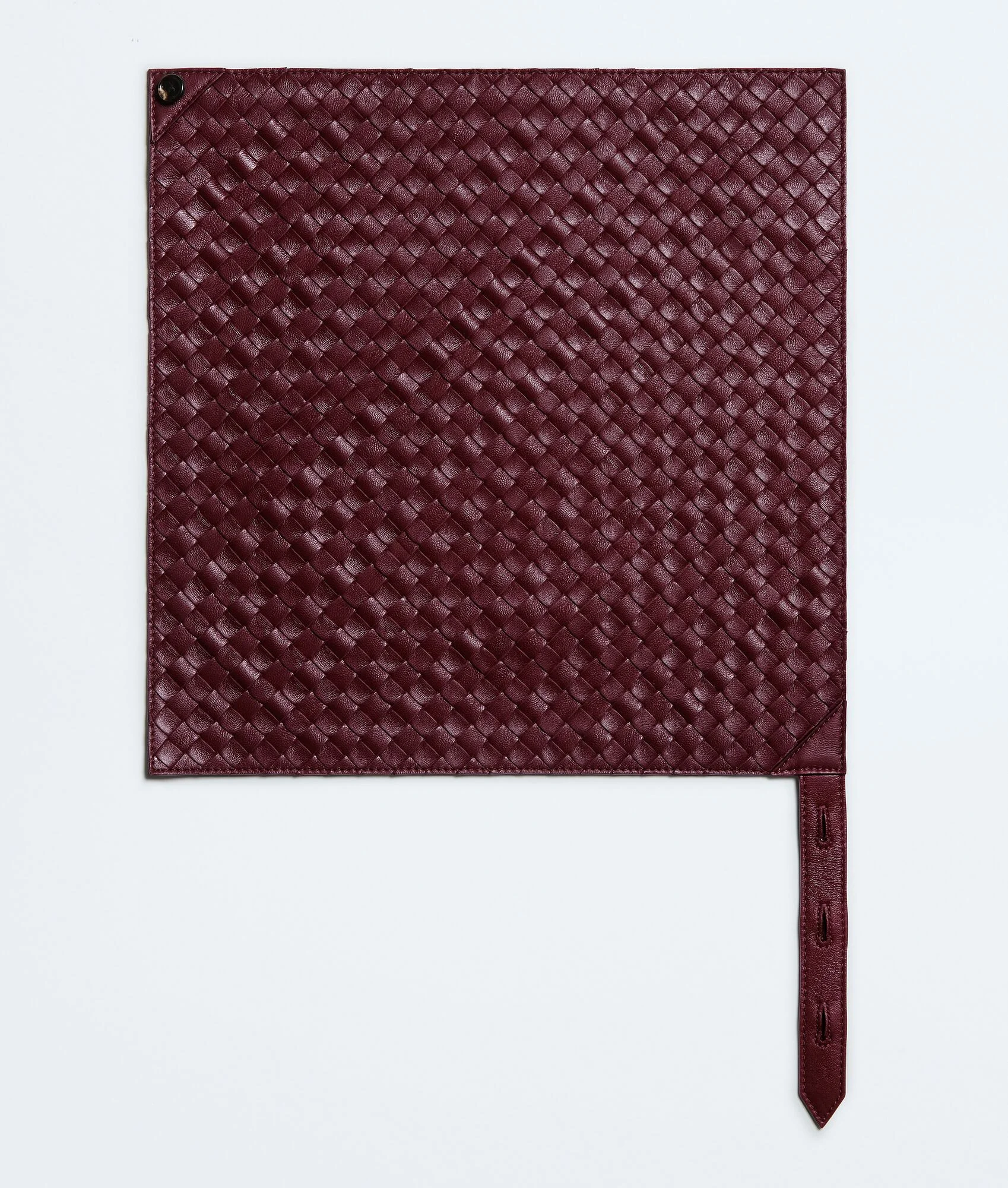 Leather Intrecciato Foulard - 1