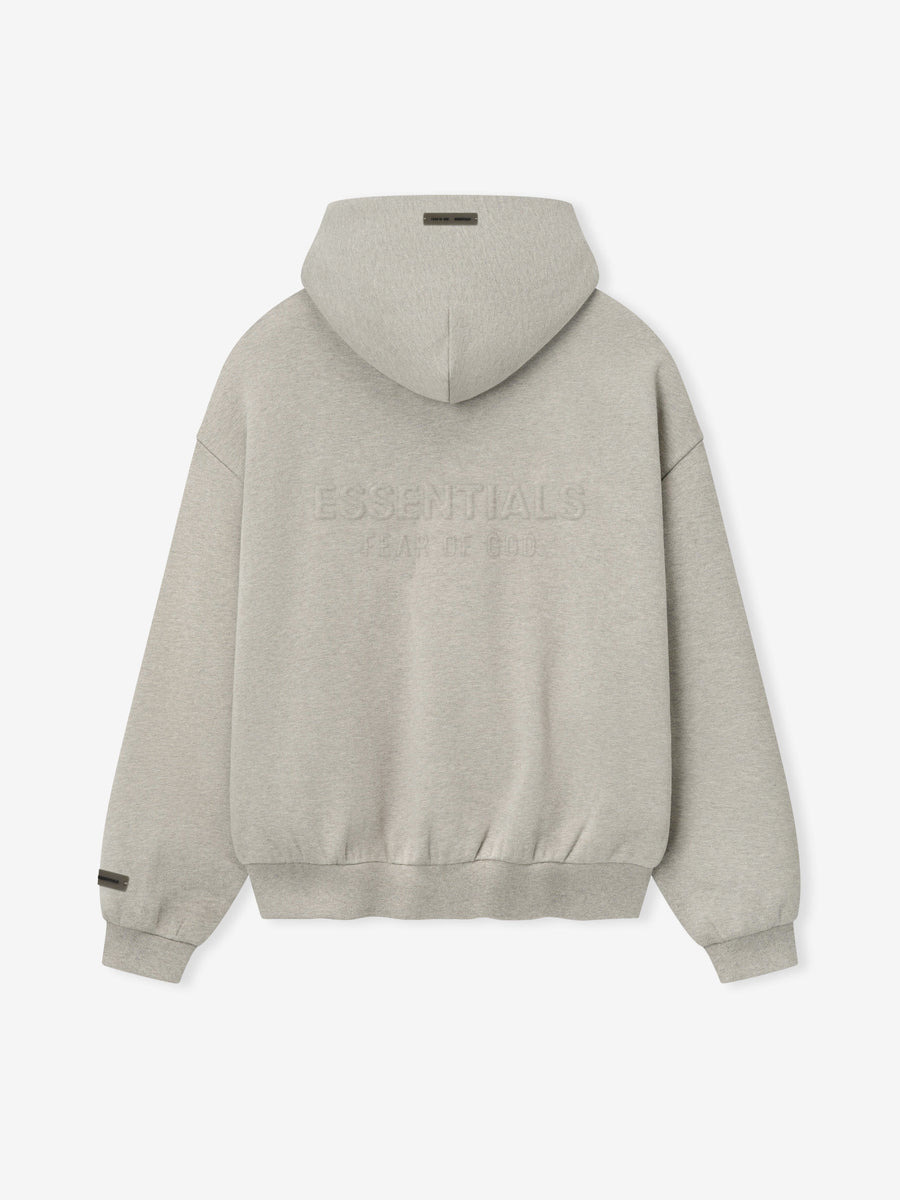 Embossed Classic Fleece Zip-Up Hoodie - 5