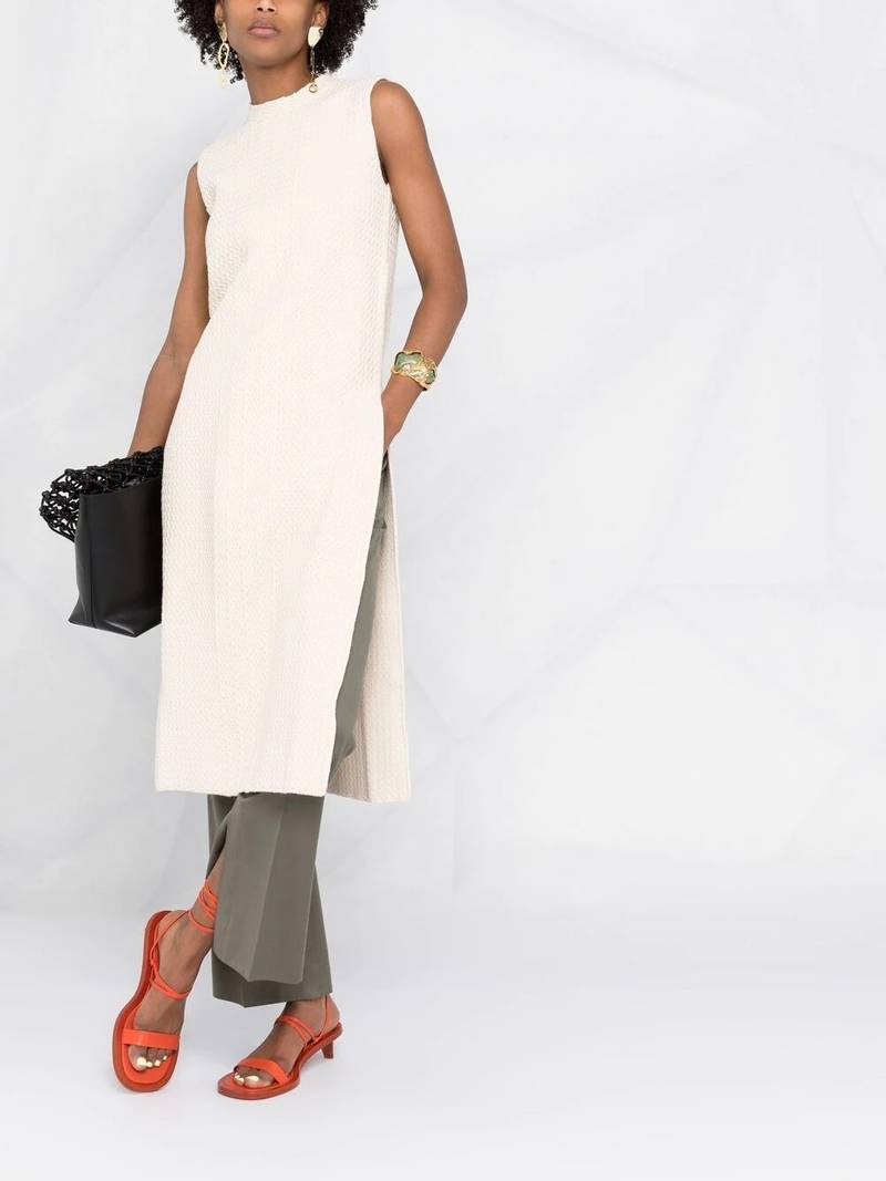 Jil Sander side-slit knit top outlook