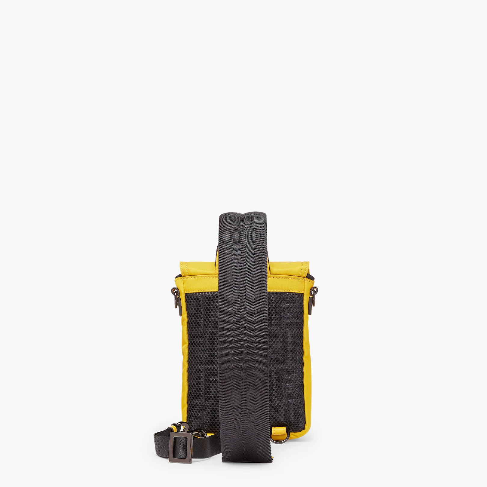 Yellow nylon backpack - 3